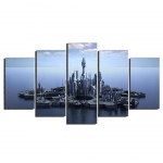 HD spausdintas 5 dalių drobės menas Žvaigždžių vartai Atlantida Drobės atspaudai Sienų paveikslai svetainei Modernus gyvenamojo namo kambario dekoras Medium Size Unframed Canvas