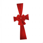 Kalėdų priekinių durų raudono kaspino kalėdinė spintelė dovanų pakavimui