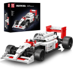 MOULD KING 10132 Formulės 1 lenktyninio automobilio modelis 1:10 Super sportinių automobilių statybinių blokų technologijos gnybtų konstravimo rinkinys (1524 dalys) 10132