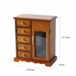 Vienspalvis Retro Paprasta Papuo&scaron;alų Dėžutė Kaklo papuo&scaron;alai Žiedas Auskarai Papuo&scaron;alų Priedai I&scaron;skirtinė Dėžutė 23.5&times;12&times;27.5