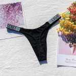 Moteri&scaron;kos kelnaitės Blizgantis Kalnų kri&scaron;tolas Seksualus apatinis trikotažas Moteri&scaron;ki žemo ūgio nailono apatiniai moteri&scaron;ki Slapti G-stygelių neoninės spalvos moteri&scaron;ki stringai M