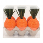 6 vnt. Velykų Morkos Morkos Daržovės Rankdarbiai Mini Velykų Dekoras Morkos Padėkos dienai Rudens derliaus nuėmimas Velykų papuo&scaron;imai Virtuvė oranžinė