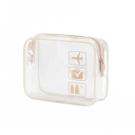 PVC vandeniui atsparus skaidrus kosmetikos krep&scaron;ys, plaunamas vonios tualeto reikmenų krep&scaron;ys Kelioninis ne&scaron;iojamasis daugiafunkcis makiažo laikymo organizatoriaus krep&scaron;ys juoda