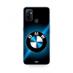 Coque Oppo A32 Logo BMW noir et bleu brillant Maniacase juoda