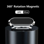 Magnetinis telefono laikiklis automobiliui Stovas Mobilus Mobilus Oro ventiliacijos magnetinis laikiklis GPS palaikymas automobilyje iPhone 15 14 13 X Xiaomi Samsung Huawei sidabras