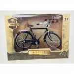 1/10 mastelio vintažinis metalinis dviračio modelis, simuliacinis dviratis, stalo papuo&scaron;imai, dviračio žaislų kolekcijos, dovana vaikams, namų dekoracija 1/10-Size:19.5*11cm juoda