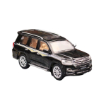 1/64 TOYOTA Land Cruiser LC200 Miniatiūrinis modelis JKM 1/64 Premium SUV Žaislinis automobilis Transporto priemonė Laisvi ratai Lieto lydinio Kolekcija Dovana juoda