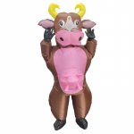 Rudos karvės pripučiamas kostiumas, suaugusiems One size (150-190cm) ruda