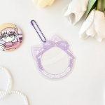 Kawaii Katės Ausų Kaspinas Nėriniai PVC Ženkliuko Laikiklis 58 mm Segtukui Japoni&scaron;kas Anime Žaidimas Baji Vir&scaron;elis Skausmo Krepys Kuprinė Raktų Pakabukas