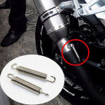 2vnt nerūdijančio plieno motociklų i&scaron;metimo sistemos tvirtinimo spyruoklės