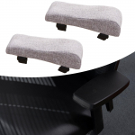 Biuro kėdės porankių pagalvėlės Rankos Patogus Medvilnės Lino Ergonomi&scaron;kas Alkūnių Atramas Light Gray