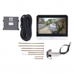4,3 colio IPS LCD ekranas Skaitmeninis žvilgsnio angos žiūriklis 120 laipsnių plataus kampo 1080p WiFi vaizdo domofonas sidabras
