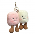 Nauja maisto forma, raguolių krep&scaron;ys, mielas, tinkamas pakabinti ant mobiliųjų telefonų ar krep&scaron;ių One Size balta