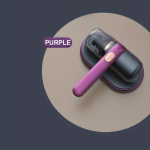 Belaidis lovos dulkių siurblys su galingu siurbimu, mažu triuk&scaron;mu, UV lempa ir plaunamu HEPA filtru violetinė