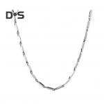 Vyri&scaron;ki grandinėlės karoliai su Mobius žiedu Ploni sidabriniai kaklo karoliai su omarų užsegimu Hip-hop papuo&scaron;alai Dovana vaikinui 45cm B