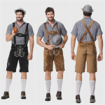 Vyri&scaron;kas tradicinis voki&scaron;kas alaus festivalio kostiumas Oktoberfest kosplėjui XL