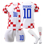 2223 Kroatijos namų mar&scaron;kinėliai Vaikų futbolo treniruočių kostiumų rinkinys 20 raudona