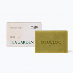 OSULLOC Jeju Green Tea Cleansing Bar &ndash; 80g Natural Antioxidant Skincare Soap 1 ea