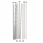 1 vnt. 1,5~5 mm skersmens ypač ilgas HSS tiesaus kotelio sraigtinis grąžtas 160 mm 2*160mm