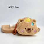Nauja Kūrybinga Kapibara Anime Pliu&scaron;inė Monetų Piniginė Mada Kawaii Mini Monetų Piniginė Apvalūs Animaciniai Krep&scaron;iai Pakabukas