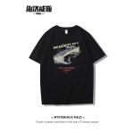 Vasaros mados sunkiasvoriai retro vyri&scaron;ki angli&scaron;kos raidės 100 % medvilnė, marginta apvaliu kaklu Auk&scaron;tos kokybės laisvalaikio fitneso gatvės mar&scaron;kinėliai M