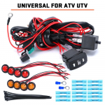 LED Posūkių Ženklo &Scaron;viesos ir Jungiklio Relės I&scaron; anksto laiduota Pajungimo Rinkinys UTV/ ATV Universaliam