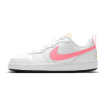 Nike Court Borough Low 2 GS Balti Saulėlydžio Pulsas Vaikų Kedai &Scaron;viesiai Citrininiai Juodi BQ5448-108 38