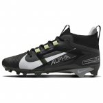 Nike Alpha Menace 4 Elite Juodi Balti Vyri&scaron;ki Sportbačiai Mėlyni &Scaron;viesiai Dūminiai Pilki Metaliniai Sidabriniai FD7036-001 44.5 black
