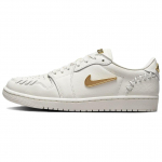 Air Jordan 1 Low Gamybos būdas Sail Metallic Gold Moteri&scaron;ki kedai Kreminiai FN5032-100 42.5