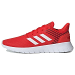 Adidas Asweerun Apvalus priekis Suvarstomi Audinys Smūgio absorbcija Neslystantys Atsparūs dilimui Žemi Bėgimo bateliai Vyri&scaron;ki Kedai Raudoni Balti EE8446 42⅔