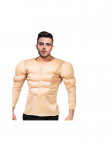 Suaugusiųjų vyri&scaron;kas raumenų kostiumas T-shirt su netikrais pilvo raumenimis Helovino Cosplay One size fits all