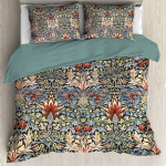 William Morris bra&scaron;kių vagis patalynės užvalkalų komplektas Pilno dydžio Karalienės dydžio Mink&scaron;ti ir &scaron;velnūs patalynės komplektai paaugliams/suaugusiems Antklodės užvalkalas EU single(135x200cm)