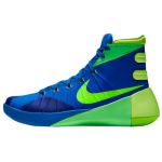 Nike Hyperdunk 2015 Amortizatoriai Neslystantis Auk&scaron;tas Krep&scaron;inio Batas Unisex Mėlynas Žalias Azijos Versija Sportbačiai 749562-473 42.5