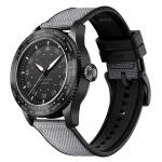 North Edge Mach Laikrodis Pilotinis Laikrodis Saulės Energija Varomas Laikrodis Vyrams 50M Vandeniui Atsparus Chronografas Naktinis Matymas Veikia Iki 180 juoda