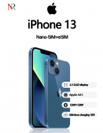 Atnaujintas Apple iPhone 13 i&scaron;manusis telefonas su Nano-SIM+eSIM 128GB mėlyna