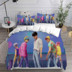 Patalynės komplektas K-POP D-Demon H-Hunters 3D spausdintas antklodės užvalkalų komplektas mink&scaron;tas vienvietis dvivietis karali&scaron;ko dydžio lova gimtadienio dovana mergaitėms Eu Single 135x200cm