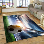 3D futbolo aik&scaron;tės kiliminis kilimėlis, skirtas miegamojo svetainei namų sofos dekoravimui, vaikų žaidimui, didelis dekoro grindų kilimėlis, dovana 60*90cm