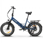 SAMEBIKE LOTDM200-II Folding Electric Bicycle for Adults 20 x 4.0 inch Fat Tire Mountain E-bike With 48V 13Ah Removable Battery tamsiai mėlyna spalva