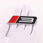 3D Turbo 3 Running Horse Logo Emblem Badge Car sticker Front Hood Grille Auto Decal Fit for Ford ROUSH Mustang Stage 3 GT 3 StickerPAc