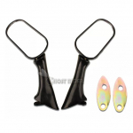 Skirta Honda CBR 600 CBR600 F2 F3 CBR 1000F CBR1000F VFR 750F VFR750F VFR 800 VFR800 FI motociklui už &scaron;oninio galinio vaizdo juoda