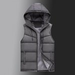Vyri&scaron;ka liemenė Vyri&scaron;ka žieminė &scaron;ilta liemenė su gobtuvu Vyri&scaron;ka stora medvilninė liemenė Berankovė liemenė-&scaron;varkas vyrams 6XL
