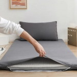 Visi&scaron;kai uždengiamas su užtrauktuku čiužinio užvalkalas Studentui Kūdikiui Viengulei Dvigulei Lovai Apsauginis Padas 90/150Cm Wasart 360&deg; 100x200cm 1pc
