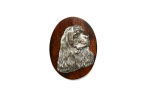 American Cocker Spaniel, Merry Cocker - Dog show brooch, starter number clip, dog pin by Art-Dog