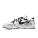Nike Big Bamboo Shadow Žirgo Pėdos Odos Atspari Dilimui Kvėpuojanti Žema Vir&scaron;utinė Dalies Riedlentės Batai Vyri&scaron;ki Pilki Balti 355152-106(Komanda60-) 40