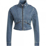 Adidas Originals SS25 DŽINSINIS STRIUKĖ Džinsinė striukė Moteri&scaron;ka KH1183 M kalkės/žalia