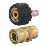 2 vnt. Slėginio plovimo adapterio rinkinys M22 14 mm / 15 mm moteri&scaron;kas pasukamas prie greito prijungimo 3/8 arba 1/4 atlaisvinimo rinkinio antgalis United States