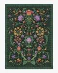 Iris Apfel Protea Forest Green Kilimas Svetainei Gėlėtas Estetinis Puo&scaron;nus Gotikinis Namų Dekoras Kilimas Neslystantis Plaunamas Grindų Kilimėlis 160x200cm