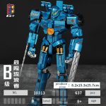 KBOX Pacific Hunter Robotas statybiniai kaladėlės Mecha Warrior Surinkimo žaislai filmo personažo modelis ABS plastikas vaikų dovana no box