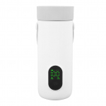 Kelioninis elektrinis virdulys 350ML Ne&scaron;iojamas mažas arbatai, kavai, kar&scaron;tam vandeniui 27000mAh USB įkraunamas automobiliui white