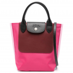 Longchamp Priekinis Įdubęs Reljefinis Logotipas Nailono/Odos Pečių Kryžmai Ne&scaron;iojama Didelė Rankinė Moteri&scaron;kos Rankinės Magentos Spalvos 10263093J13 Basic Set (Bag+Dust Bag)